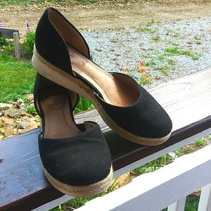 Espadrille wedge shoes